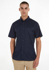 Tommy Hilfiger Flex Poplin Short Sleeve Shirt, Desert Sky