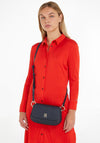 Tommy Hilfiger Emblem Flap Over Crossbody Bag, Navy