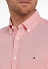 Tommy Hilfiger 1985 Slim Short Sleeve Shirt, Peach Dusk
