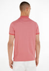 Tommy Hilfiger Pretwist Mouline Tipped Polo Shirt, Deep Crimson Fruit