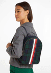 Tommy Hilfiger TH Emblem Plaid Backpack, Navy Multi