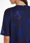 Tommy Hilfiger Womens Sport Relaxed T-Shirt, Desert Sky
