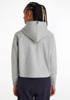 Tommy Hilfiger Womens Relaxed Graphic Hoodie, Light Grey
