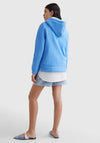 Tommy Hilfiger Womens Logo Hoodie, Hydrangea Blue