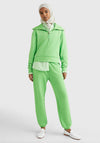 Tommy Hilfiger Womens Quarter Zip Sweatshirt, Spring Lime