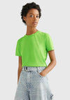 Tommy Hilfiger Womens 1985 Logo T-Shirt, Spring Lime