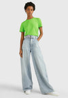Tommy Hilfiger Womens 1985 Logo T-Shirt, Spring Lime