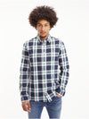 Tommy Jeans Essential Check Shirt, Twilight Navy Multi