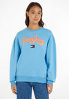 Tommy Jeans Womens Pop Crew Neck Sweatshirt, Skysail