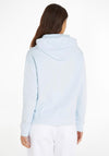 Tommy Jeans Womens Centre Badge Hoodie, Shimmering Blue