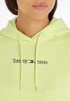 Tommy Jeans Womens Linear Hoodie, Light Citrus