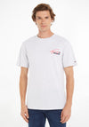 Tommy Jeans Classic Graphic Signature T-Shirt, Silver Grey Heather