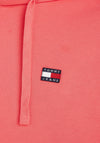 Tommy Jeans XS Badge Hoodie, Laser Pink