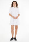 Tommy Jeans Womens Smock Shirt Dress, White