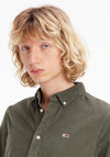 Tommy Jeans Seasonal Corduroy Overshirt, Avalon Green