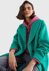 Tommy Hilfiger Womens Wool Blend Relaxed Coat, Courtside Green