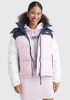 Tommy Jeans Womens Alaska Puffer Coat, French Orchid Multi