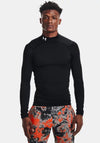 Under Armour Cold Gear Compression Mock Neck Top, Black