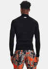Under Armour Cold Gear Compression Mock Neck Top, Black