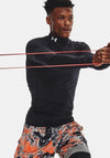 Under Armour Cold Gear Compression Mock Neck Top, Black
