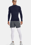 Under Armour Cold Gear Compression Mock Neck Top, Midnight Navy