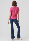 Vero Moda Basic T-Shirt, Pink Yarrow