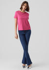 Vero Moda Basic T-Shirt, Pink Yarrow