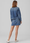Vero Moda Zorica Short Denim Jacket, Medium Blue