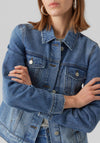 Vero Moda Zorica Short Denim Jacket, Medium Blue