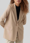 Vero Moda Zelda Loose Blazer, Humus