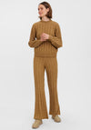 Vero Moda Alanis Panel Rib Jumper, Tiger’s Eye