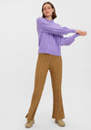 Vero Moda Alanis Panel Rib Jumper, Viola