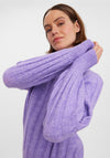 Vero Moda Alanis Panel Rib Jumper, Viola