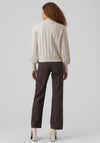 Vero Moda Alanis Panel Rib Jumper, Birch