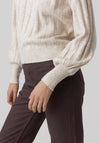 Vero Moda Alanis Panel Rib Jumper, Birch