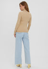 Vero Moda Happiness Roll Neck Sweater, Irish Cream