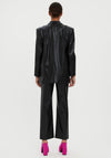 Vero Moda Dareen Faux Croc Oversize Blazer, Black