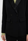 Vero Moda Laura Satin Collar Blazer, Black