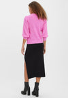 Vero Moda Three Quarter Sleeve Jumper, Cyclamen