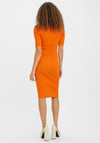 Vero Moda Holly Ribbed Knit Dress, Scarlet Ibis