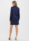 Vero Moda Lola Satin Top, Navy Blazer