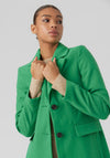 Vero Moda Gianna Faux Wool Coat, Bright Green