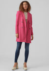 Vero Moda Double Breasted Coat, Pink Yarrow