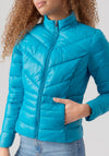 Vero Moda Short Quilted Zip Jacket, Caneel Bay