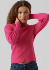 Vero Moda Holly Knit Sweater, Pink Yarrow