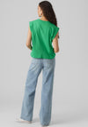 Vero Moda Anna Batwing Vest Top, Bright Green