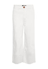 Vero Moda Kathy Wide Cropped Jeans, Bright White