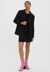 Vero Moda Single Breasted Boxy Blazer, Black