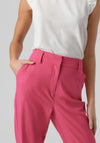 Vero Moda Zelda Straight Leg Trousers, Pink Yarrow
