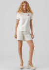 Vero Moda Cara Sequin Umbrella T-Shirt, Snow White